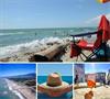 Grote foto stacaravan aan zee toscane itali viareggio vakantie strandvakanties