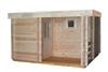 Buitensauna Plat Dak Interflex 3738 - 370x370 cm (70mm)