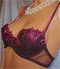 Grote foto aubergine voorgevormde demi bh hechter studio 70b kleding dames ondergoed en lingerie merkkleding