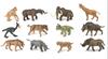 speelset prehistorische zoogdieren 12 stuks