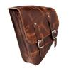 Grand Canyon brown leather motor saddle bag triangle