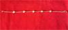 Vintage goudkleurige armband met 5 hartjes