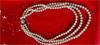 Collier collier met 3 rijen imitatieparels