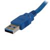 USB-kabel Startech USB3SEXT1M           USB A Blauw