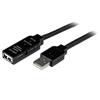 USB-kabel Startech USB2AAEXT25M         Zwart