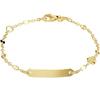 Gouden Graveer Kinderarmband Hartje 2,5 mm 9 - 13 cm