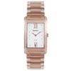 Rechthoekig Roségoudkleurig Dames Horloge met Sierdiamanten