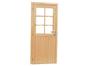 Woodvision Glasdeur 6-ruits 90x201 cm - Groen Geïmpregneerd