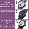 3 AUTOMATISCHE HORLOGES VAN WINNER 