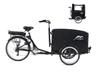 Popal  Tour elektrische bakfiets 6V Zwart Zwart