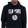 New Era LA Clippers Hoodie Zwart Kledingmaat : XL
