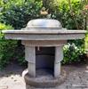 Online Veiling: Stenen vuurhaard/bbq. Opgebouwd met losse...