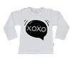 T-Shirt xoxo 50/56 / lange mouw / wit