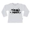 T-Shirt trouble maker 50/56 / lange mouw / wit