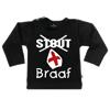T-Shirt Braaf/Stout 50/56 / lange mouw / zwart