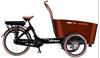 Grote foto vogue carry bakfiets midden motor kangeroo 7v zwart bruin fietsen en brommers bakfietsen