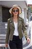 Dames Jacket Fluweel Kaki