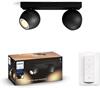 Philips Hue Buckram Opbouwspot - White Ambiance - GU10 - Zwa