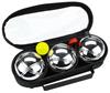 GET & GO JEU DE BOULES SET IV, 3 BALLEN Chroom/Zwart (COC)