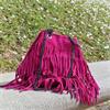 CARINA Italiaans franjetasje fuchsia