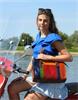 MARIBEL Italiaans leren laptoptas colour blocking
