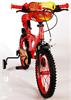 Grote foto disney cars jongensfiets 16 inch rood twee handvatten fietsen en brommers kinderfietsen
