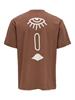 Fred Relaxed Symbol Print Tee Bruin Wit Kledingmaat : L