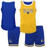Golden State Warriors Kids Jersey Short Set Geel Kledingmaat