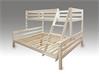 Grote foto massief houten drie persoons stapelbed wit kinderen en baby complete kinderkamers
