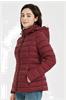Dames jas Yana Capuchon F301 Bordeaux