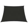 vidaXL Voile d'ombrage 160 g/m² Noir 3/4x2 m PEHD