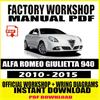 ALFA ROMEO WORKSHOP / SERVICE / REPAIR  Manual PDF