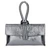 SORELLA clutch anthraciet metallic met afneembare schouderri