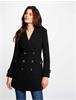 Straight buttoned coat 222-Gfabi Black