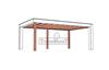 Buitenverblijf Verona 625x400 cm - Plat Dak Model Rechts