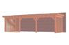 Aanbouwveranda Lucca 955x325 cm - Plat Dak - Combinatie 1