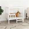 vidaXL Lit pour chien Blanc 95,5x73,5x90 cm Bois de pin soli