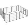 vidaXL Hondenkennel 24 panelen 50 x 100 cm gepoedercoat staa