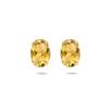 Dames Oorknoppen Goud met Citrien 1.44 ct (2 x 0,72 ct)