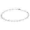 Grote foto grove schakel enkelbandje van gerhodineerd zilver kleding dames sieraden