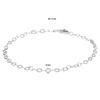 Grote foto grove schakel enkelbandje van gerhodineerd zilver kleding dames sieraden