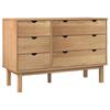 Grote foto vidaxl commode otta 113 5x39 5x73 cm bois de pin massif kinderen en baby complete kinderkamers