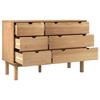 Grote foto vidaxl commode otta 113 5x39 5x73 cm bois de pin massif kinderen en baby complete kinderkamers