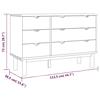 Grote foto vidaxl commode otta 113 5x39 5x73 cm bois de pin massif kinderen en baby complete kinderkamers