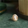 Grote foto gouden ring met camee 14 krt kleding dames sieraden
