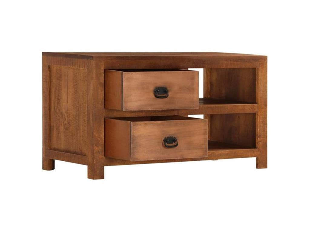 Salontafel 80x50x40 cm massief mangohout | -nl