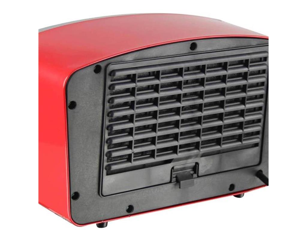 Emerio FH-106145 Ceramic Fan Heater, 1800 W, Two Levels, Energy-Saving Operation by PTC (Ceramic) Heating Element, Thermostat, with Safety Switch, Fan Function, Black