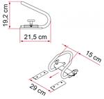 Fiamma Moto Wheel Chock Rear 05800-01