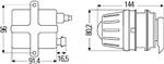 Hella Dimlicht Premium Xenon D2S Aluminium Designpaneel