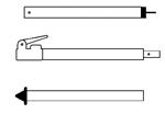 Campking Stormstok puntdop 28/25mm 180-260cm CFRP